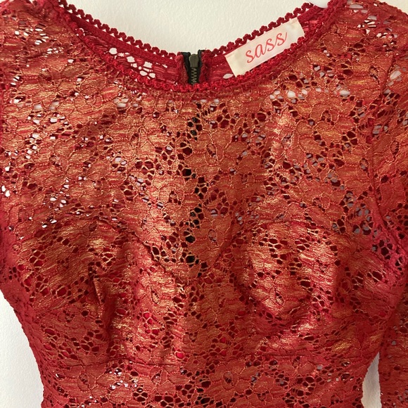 Mendocino Metallic Red Dress - Picture 4 of 8